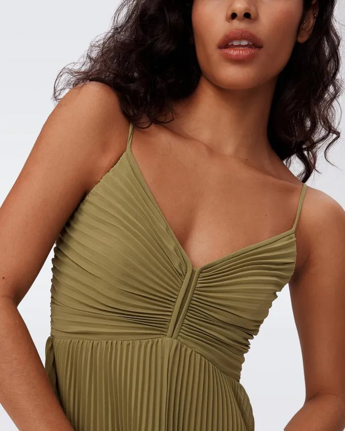 DVF Dresses Women Ima Dress Olive Green