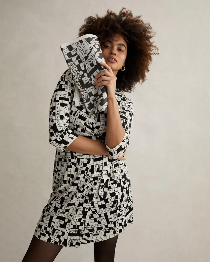 DVF Dresses Women Julian Silk Jersey Wrap Dress Tiny Dvf 50th Crossword Ivory