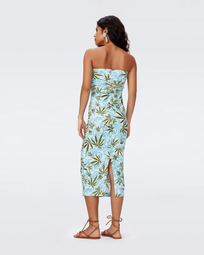 DVF Dresses Women Livvy Dress Cannabis Blue