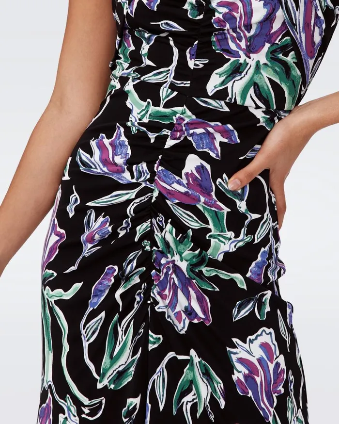 DVF Dresses Women Neely Dress Huge Tulip Fields Violet