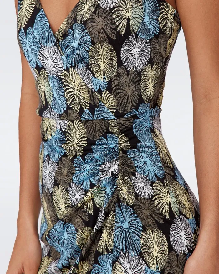 DVF Dresses Women Saavya Dress Tiny Fireworks Black