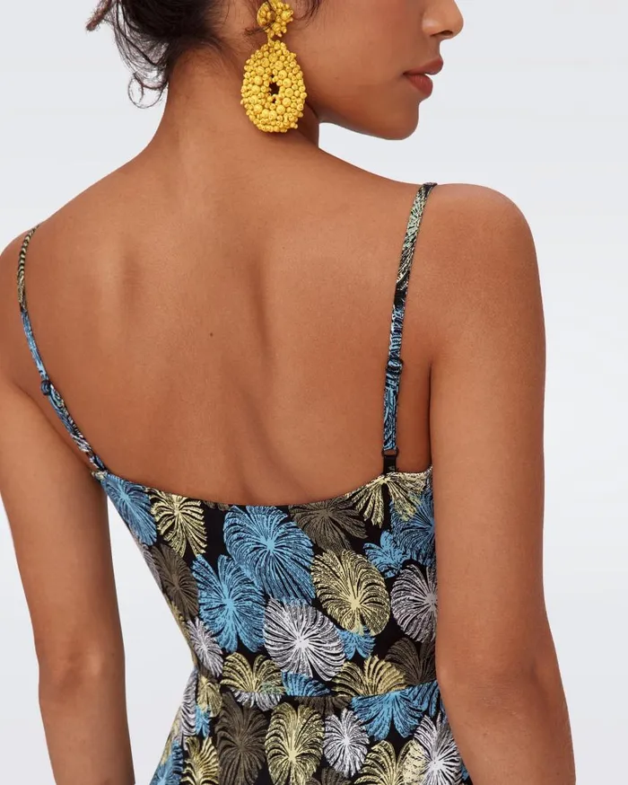 DVF Dresses Women Saavya Dress Tiny Fireworks Black