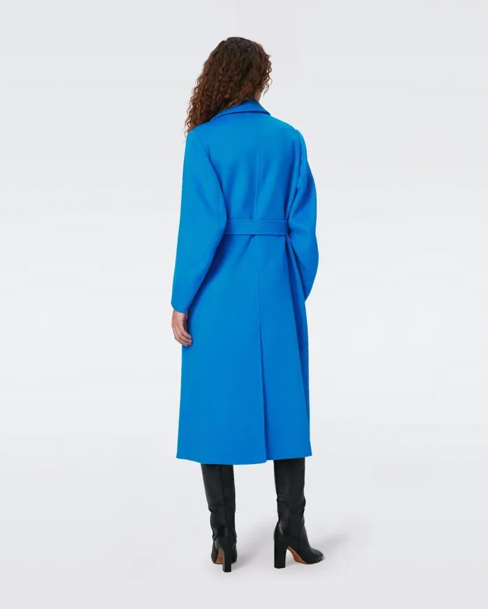 DVF Jackets and Coats Women Nene Wool Coat Bright Blue