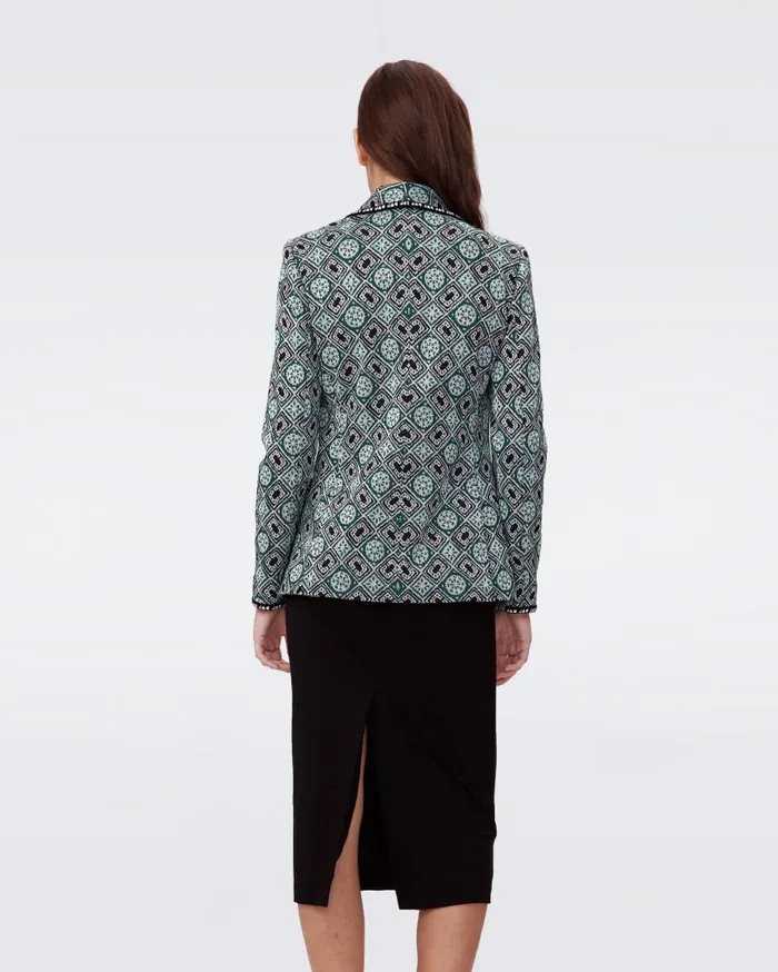 DVF Jackets and Coats Women Penelope Jacket Paper Cut Geo