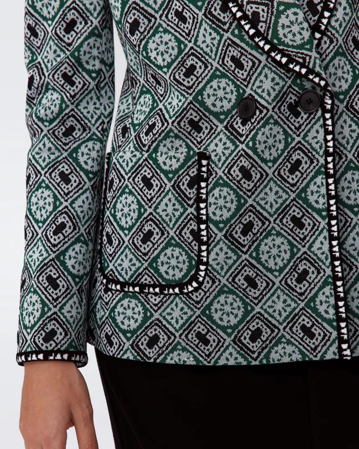 DVF Jackets and Coats Women Penelope Jacket Paper Cut Geo