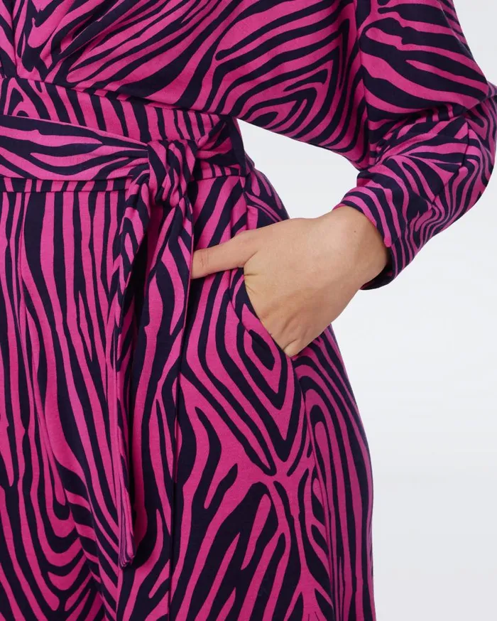 DVF Jumpsuits and Rompers Women Fanny Jumpsuit Zebra Indian Pink