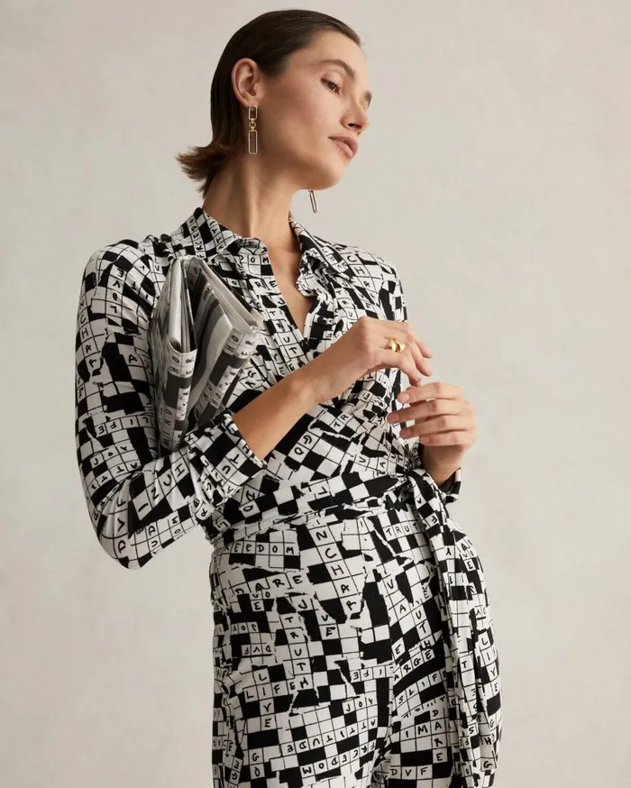 DVF Jumpsuits and Rompers Women Michelle Jumpsuit Tiny Dvf 50th Crossword Ivory