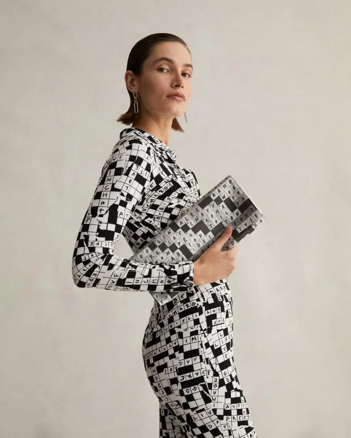 DVF Jumpsuits and Rompers Women Michelle Jumpsuit Tiny Dvf 50th Crossword Ivory