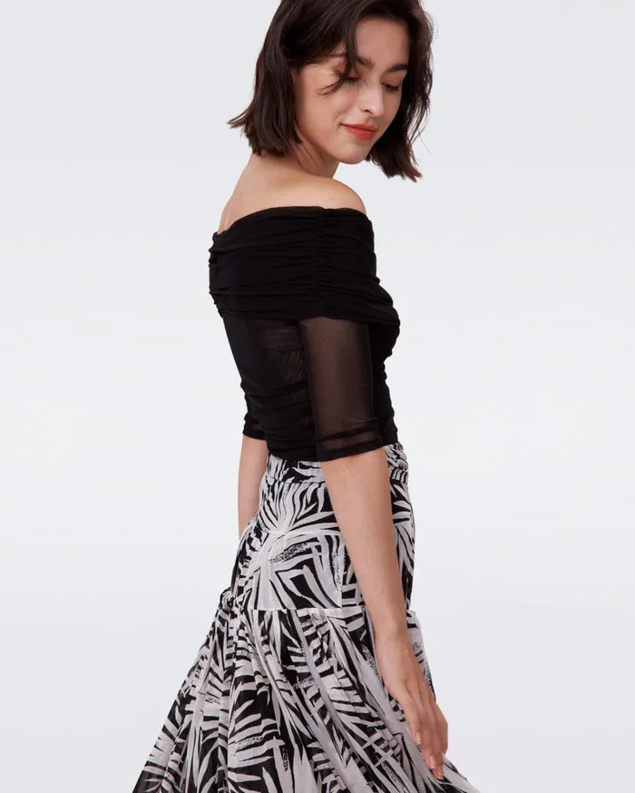 DVF Tops Women Alex Bodysuit Black