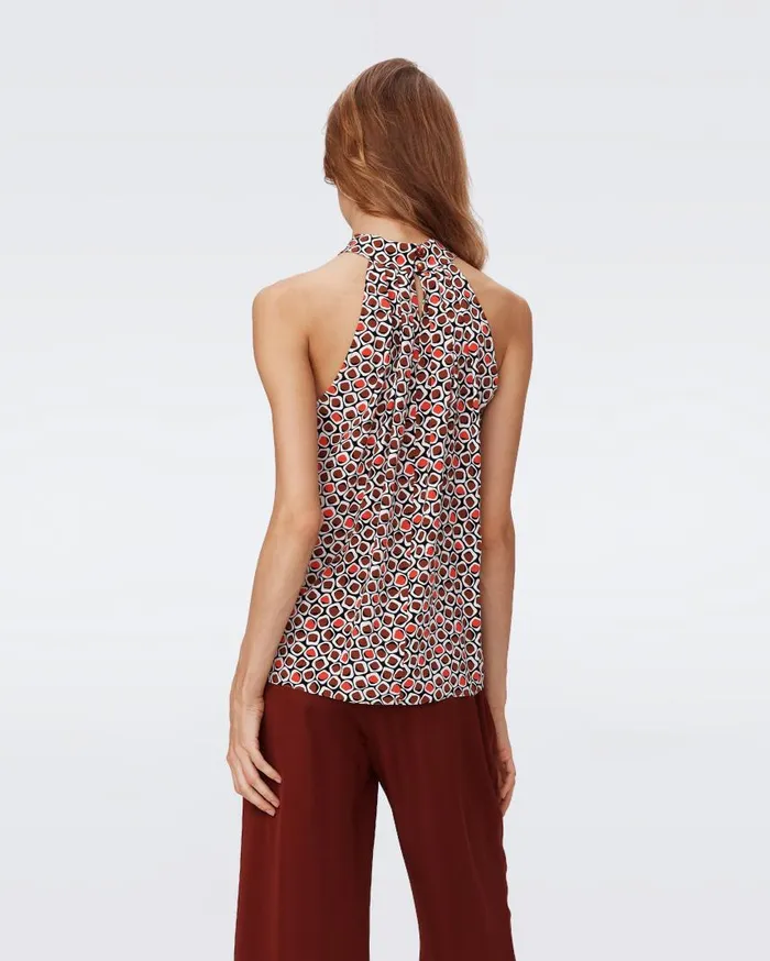 DVF Tops Women Ares Top Pebbles Red