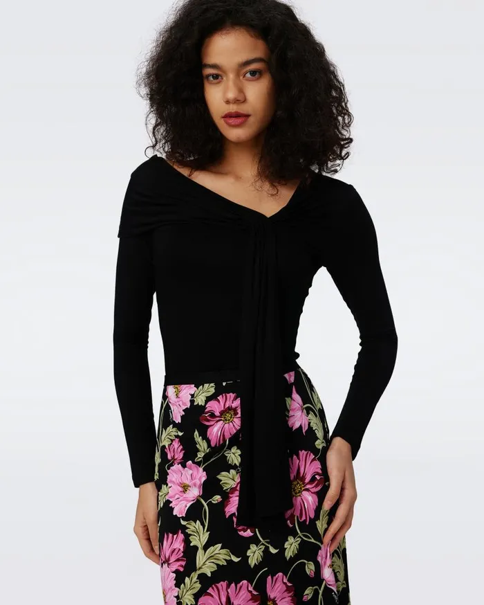 DVF Tops Women Twila Top Black