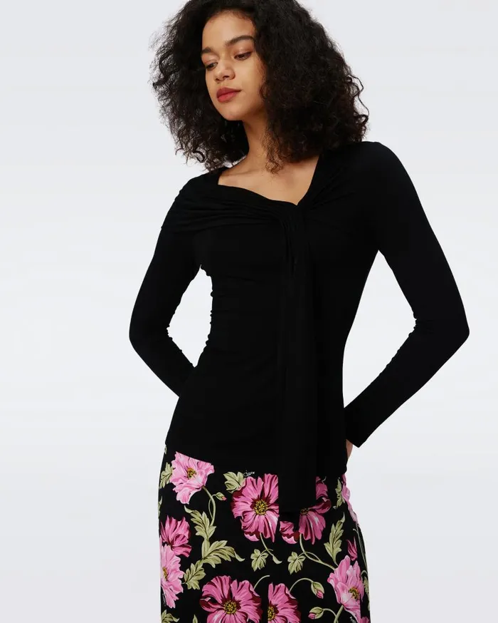 DVF Tops Women Twila Top Black