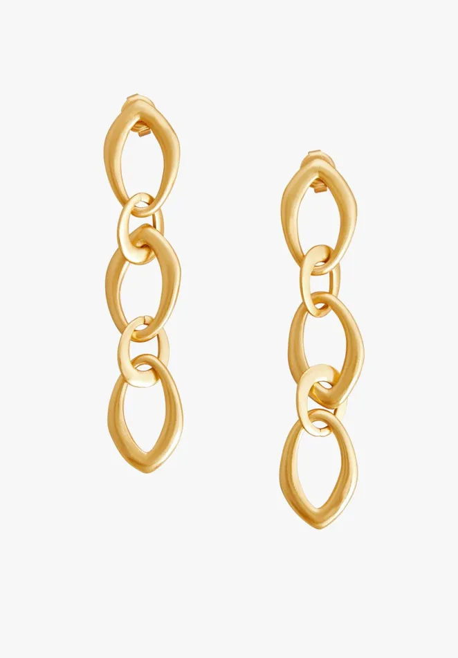 Earrings Women Hush Dia Chain Earrings Gold
