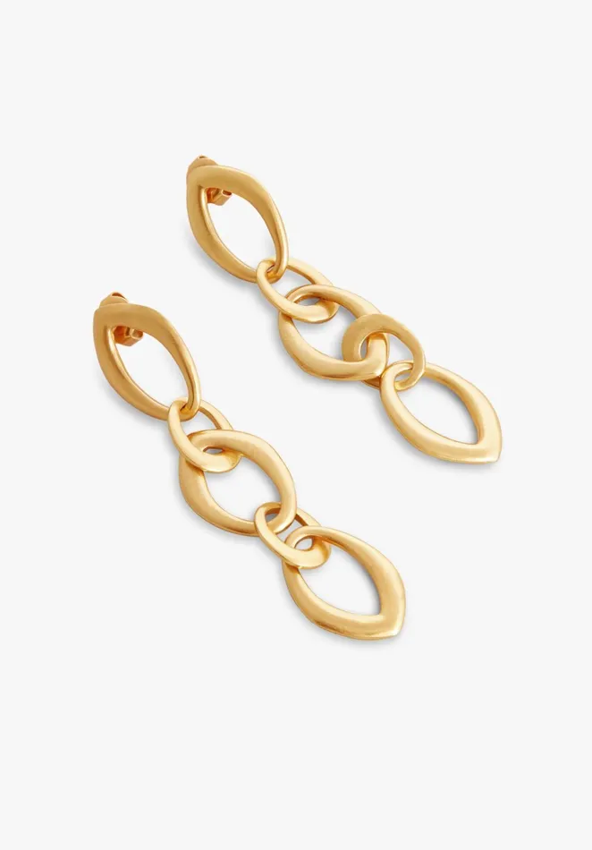 Earrings Women Hush Dia Chain Earrings Gold