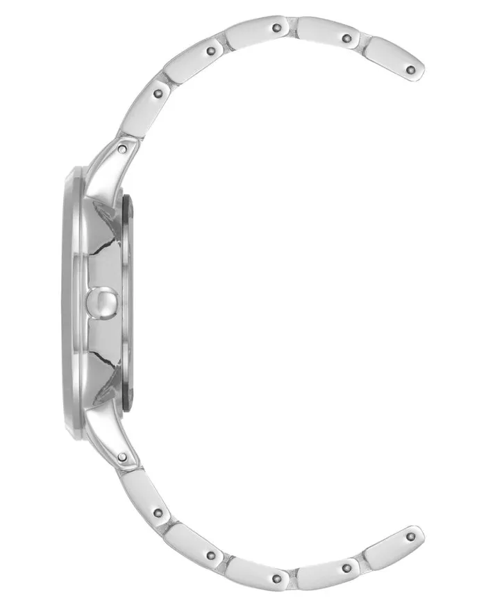 EasytoRead Sunburst Dial Watch Silver Women Nine West Straps EasytoRead Sunburst Dial Watch Silver Women Nine West Straps