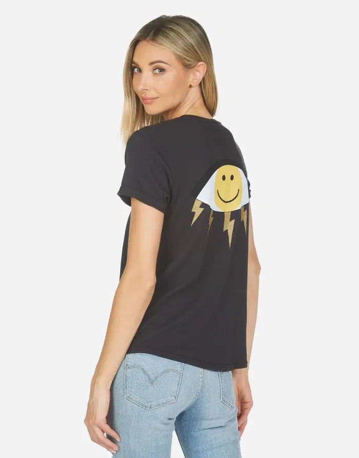 Edda Punk Happy Eye Onyx Women Lauren Moshi Short Sleeve