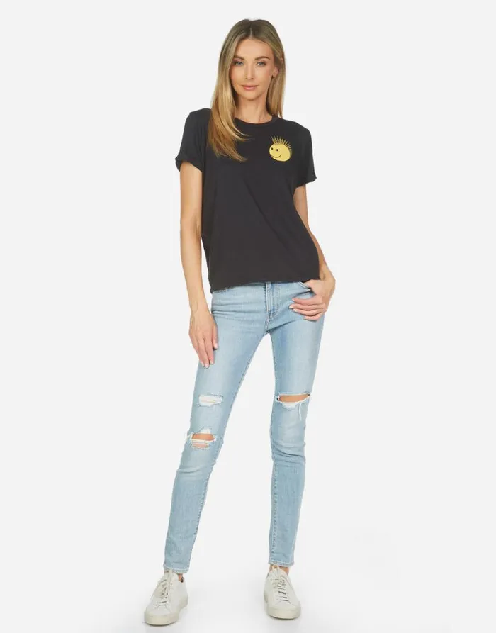 Edda Punk Happy Eye Onyx Women Lauren Moshi Short Sleeve
