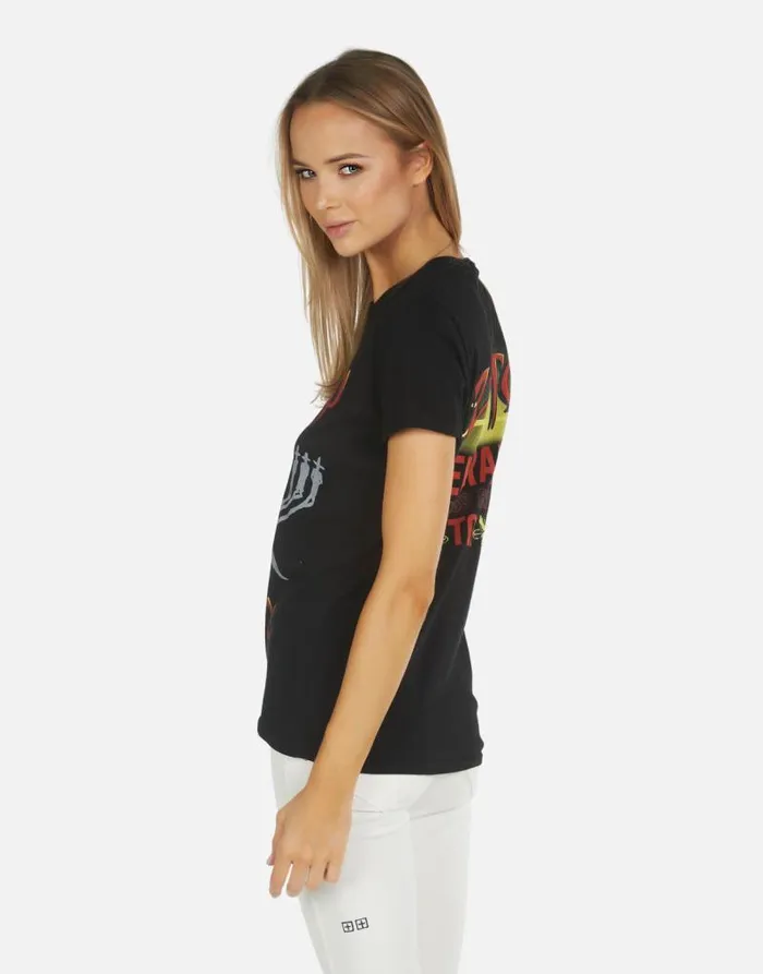 Edda ZZ Top Black Women Lauren Moshi Short Sleeve