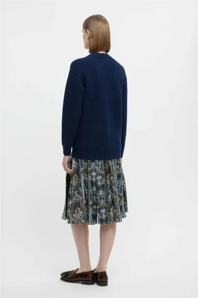 Emilia Wickstead Combey Knit In Navy Cashfeel Women Knitwear