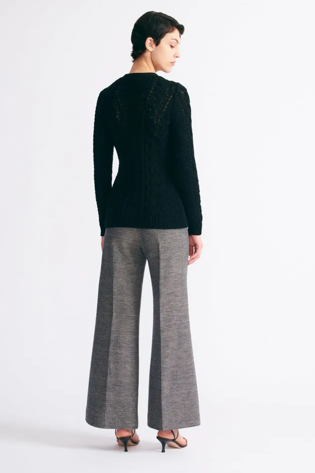 Emilia Wickstead Elmer Knit Cardigan In Navy Women Knitwear
