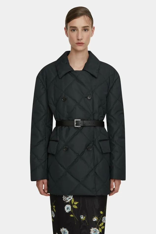Emilia Wickstead Sophica Black Puffer Quilted Jacket Women Jackets And Coats Emilia Wickstead Sophica Black Puffer Quilted Jacket Women Jackets And Coats