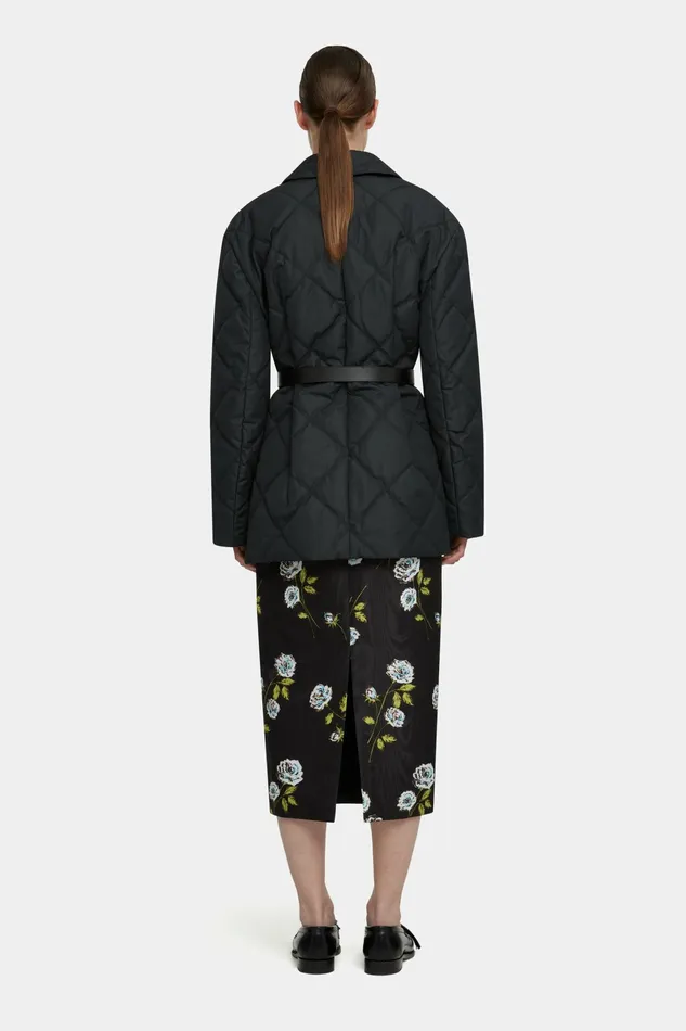 Emilia Wickstead Sophica Black Puffer Quilted Jacket Women Jackets And Coats Emilia Wickstead Sophica Black Puffer Quilted Jacket Women Jackets And Coats
