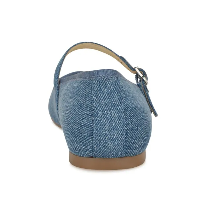 Ewind Mary Jane Ballet Flats Denim Women Nine West Flats Ewind Mary Jane Ballet Flats Denim Women Nine West Flats