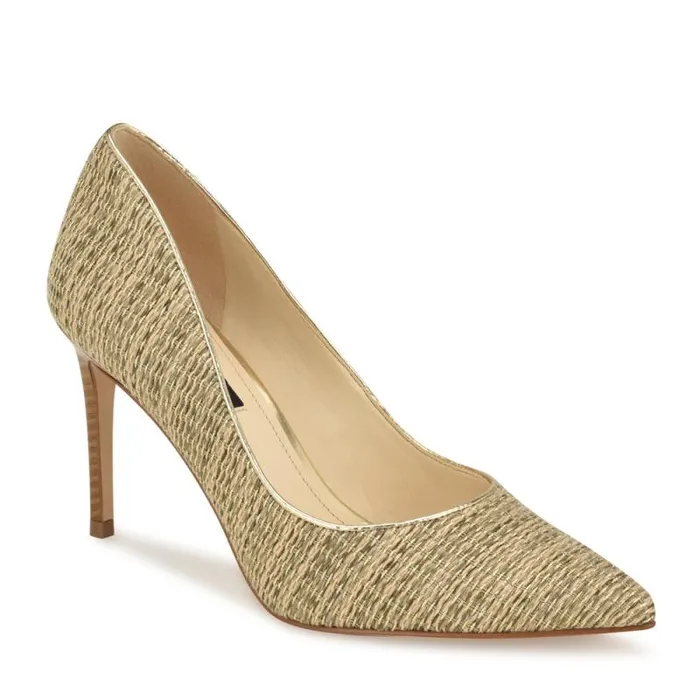 Ezra Pointy Toe Pumps Naturalgold Raffia Women Nine West Heels Ezra Pointy Toe Pumps Naturalgold Raffia Women Nine West Heels