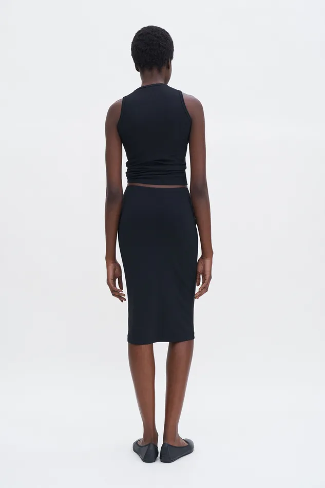 filippak Skirts Women Jersey Skirt Black filippak Skirts Women Jersey Skirt Black