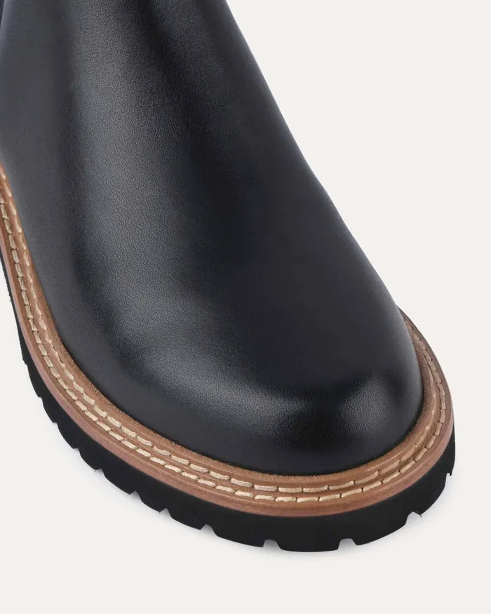 FLAT BOOTS jomercer Women Samira flat ankle boots black leather FLAT BOOTS jomercer Women Samira flat ankle boots black leather