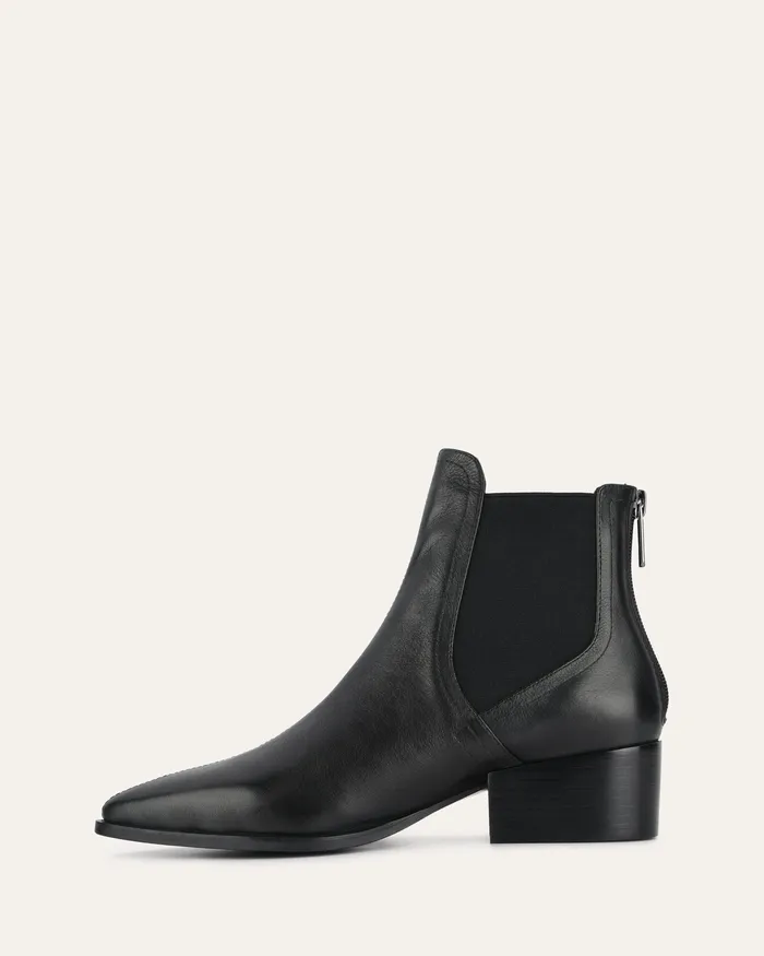 FLAT BOOTS Women jomercer River flat ankle boots black leather FLAT BOOTS Women jomercer River flat ankle boots black leather