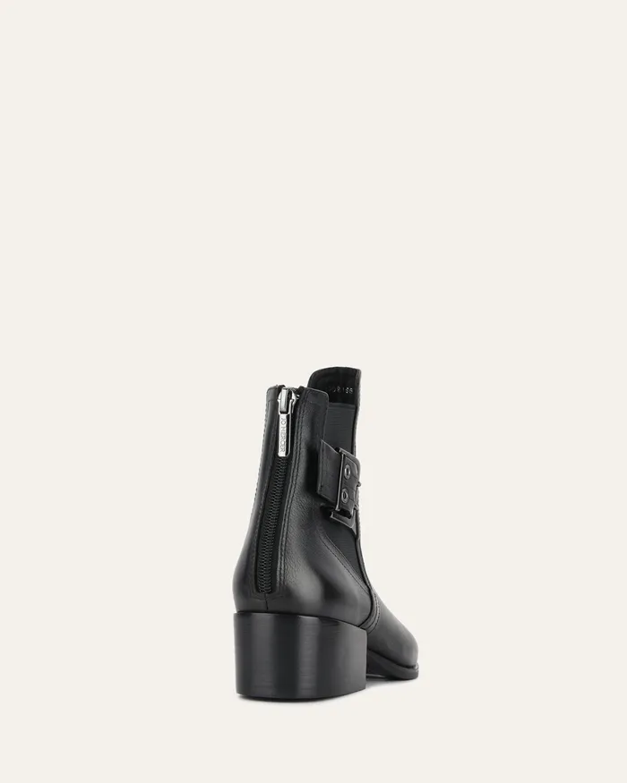FLAT BOOTS Women jomercer River flat ankle boots black leather FLAT BOOTS Women jomercer River flat ankle boots black leather