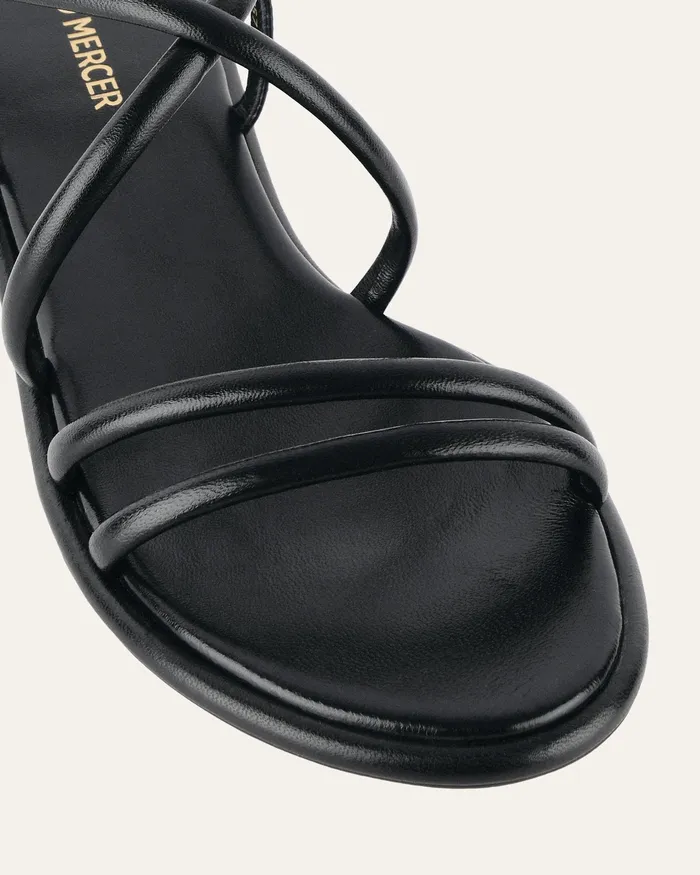 FLAT SANDALS Women jomercer Catalina flat sandals black leather FLAT SANDALS Women jomercer Catalina flat sandals black leather