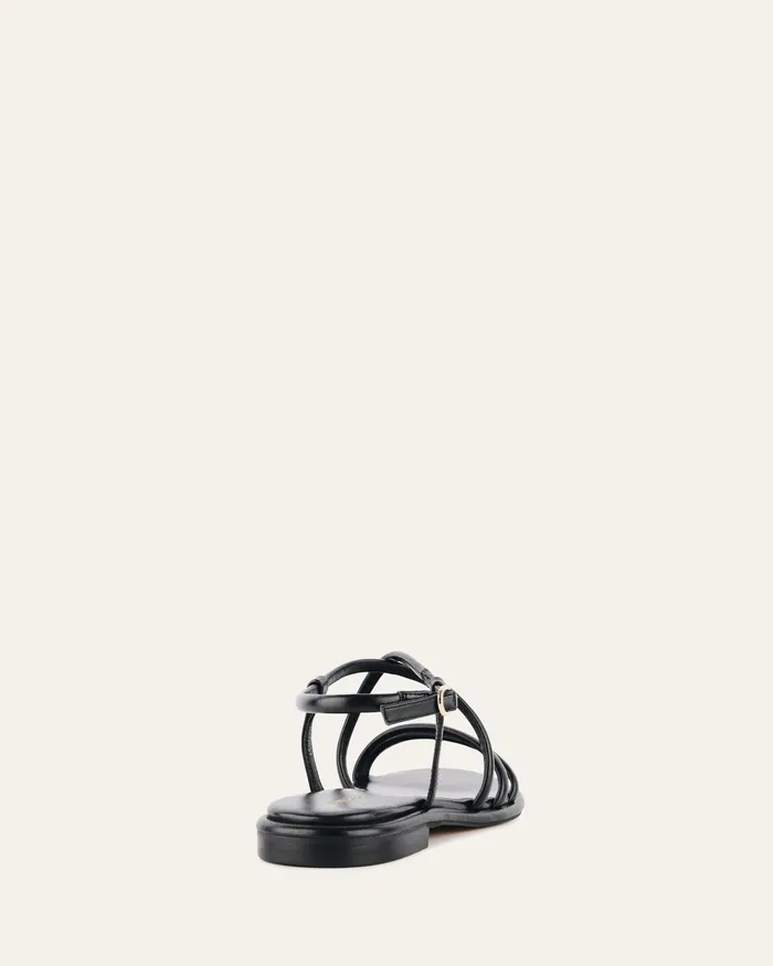 FLAT SANDALS Women jomercer Catalina flat sandals black leather FLAT SANDALS Women jomercer Catalina flat sandals black leather