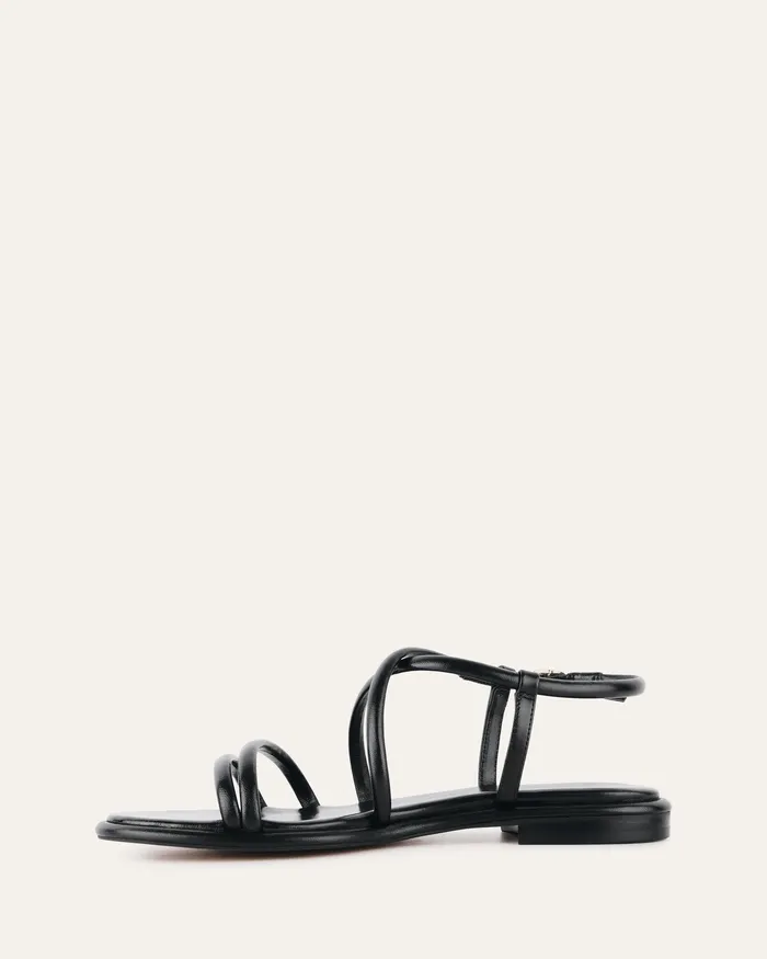 FLAT SANDALS Women jomercer Catalina flat sandals black leather FLAT SANDALS Women jomercer Catalina flat sandals black leather