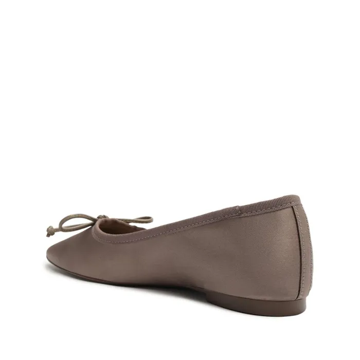 Flats Arissa Satin Flat Graphite Schutz Shoes Ballerinas