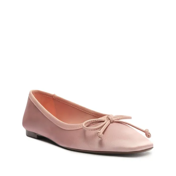 Flats Arissa Satin Flat Light Pink Schutz Shoes Ballerinas