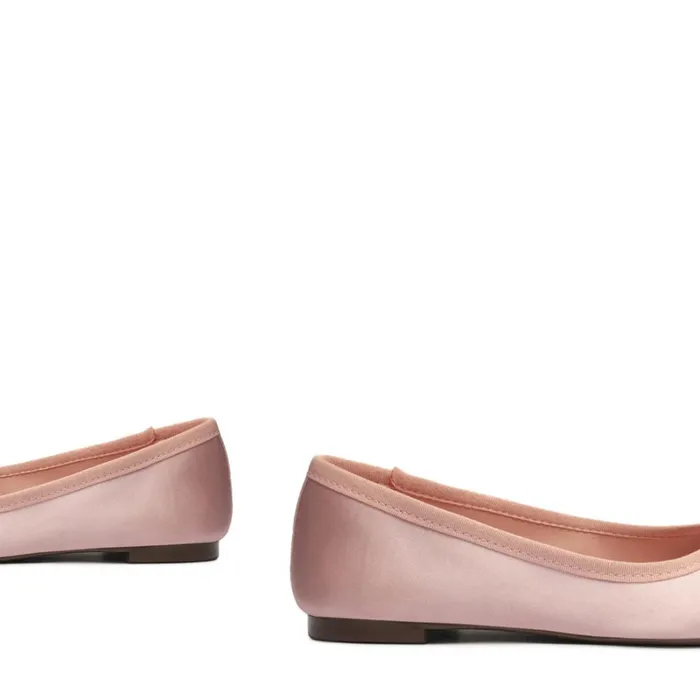 Flats Arissa Satin Flat Light Pink Schutz Shoes Ballerinas