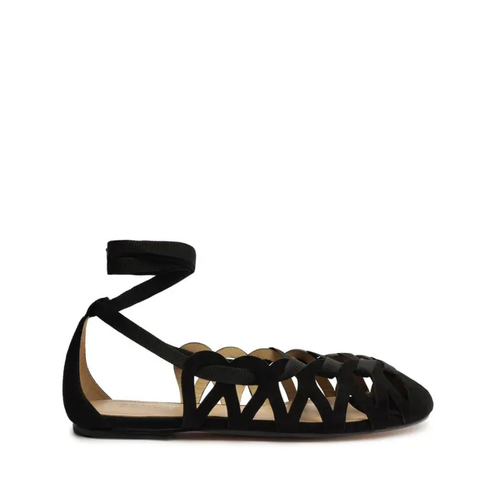 Flats Fedra Flat Black Schutz Shoes Ballerinas
