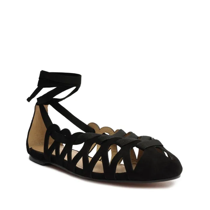 Flats Fedra Flat Black Schutz Shoes Ballerinas