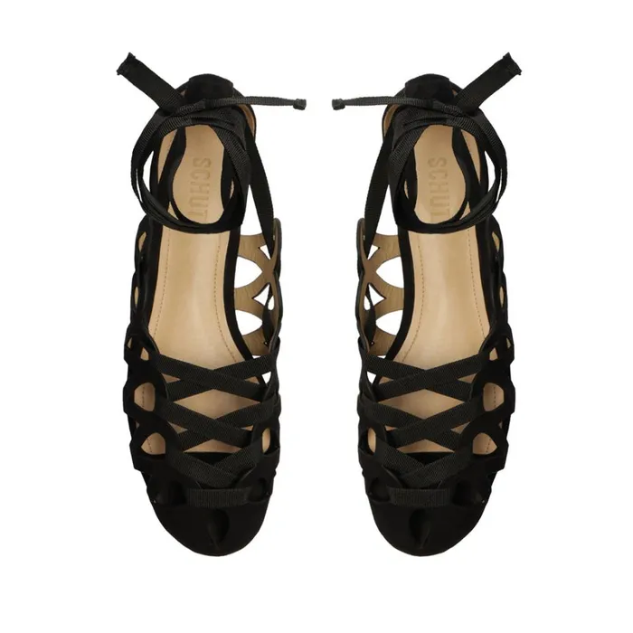 Flats Fedra Flat Black Schutz Shoes Ballerinas