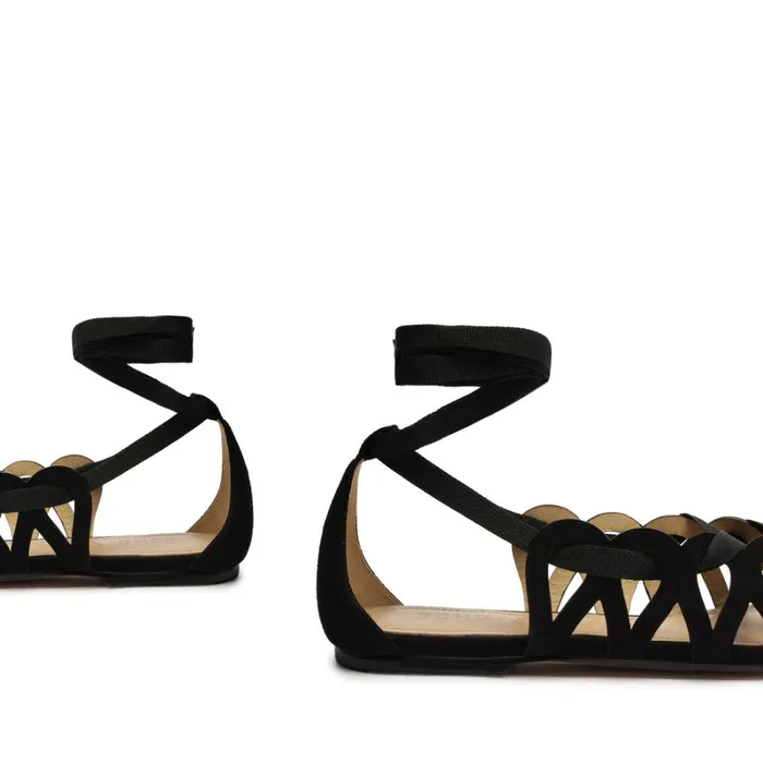 Flats Fedra Flat Black Schutz Shoes Ballerinas