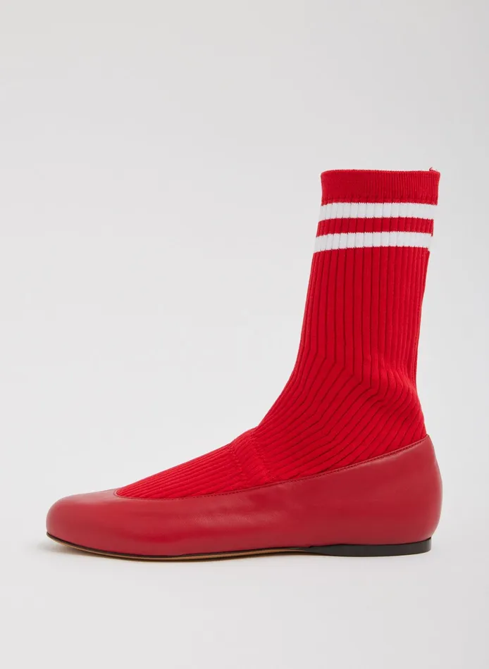 Flats Women Tibi Slouchy Ribbed Borg
