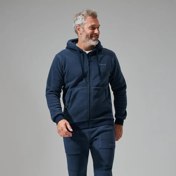 Fleece Men Berghaus Prism Polartec Hooded Jacket 8211 Dark Blue