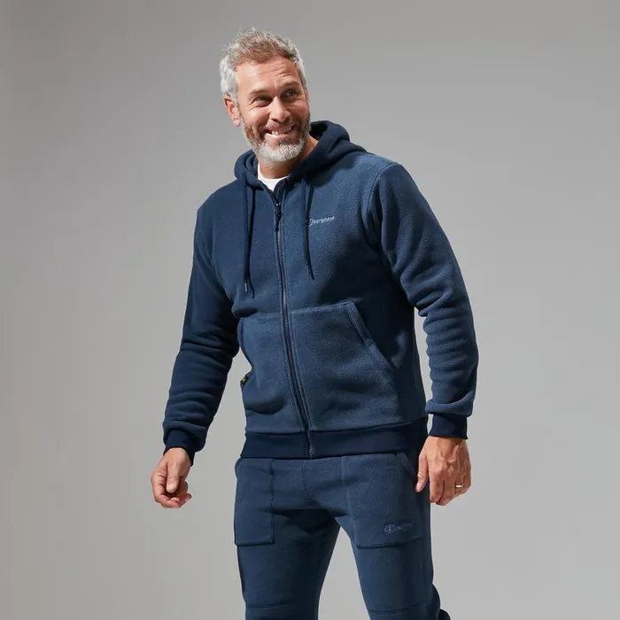 Fleece Men Berghaus Prism Polartec Hooded Jacket 8211 Dark Blue