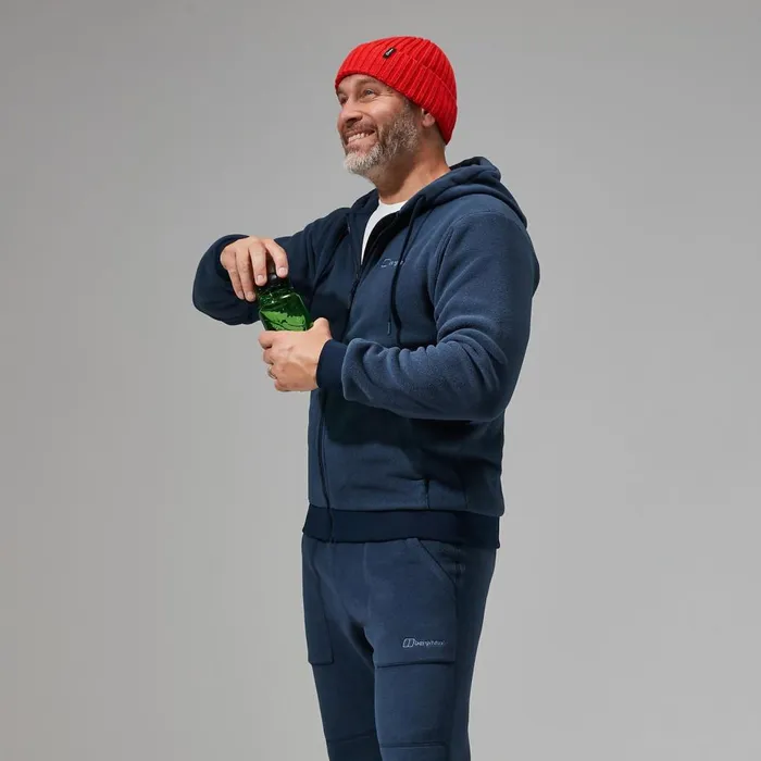 Fleece Men Berghaus Prism Polartec Hooded Jacket 8211 Dark Blue