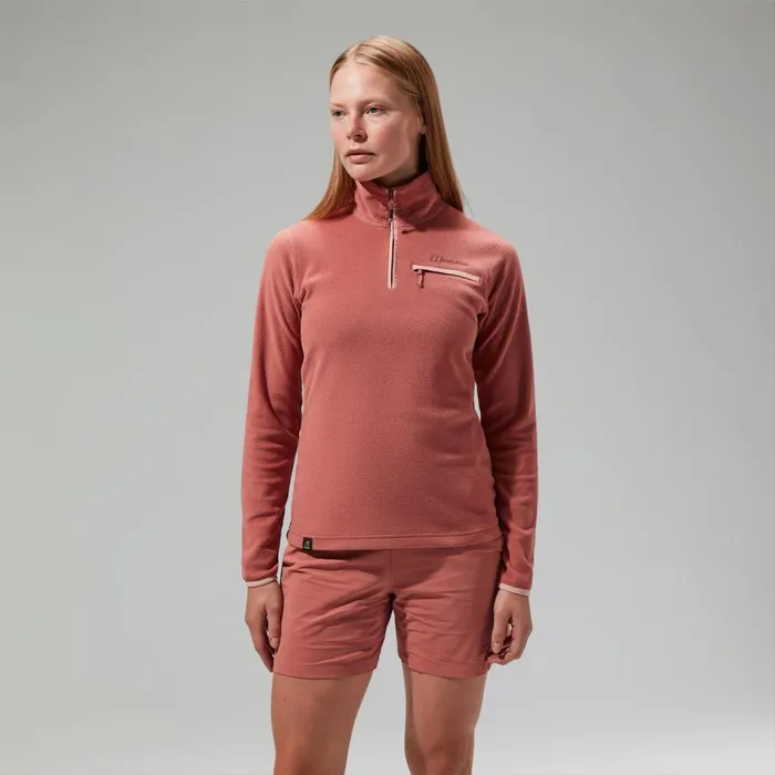 Fleece Women Berghaus Prism 20 Micro Half Zip Polartec Fleece Pink