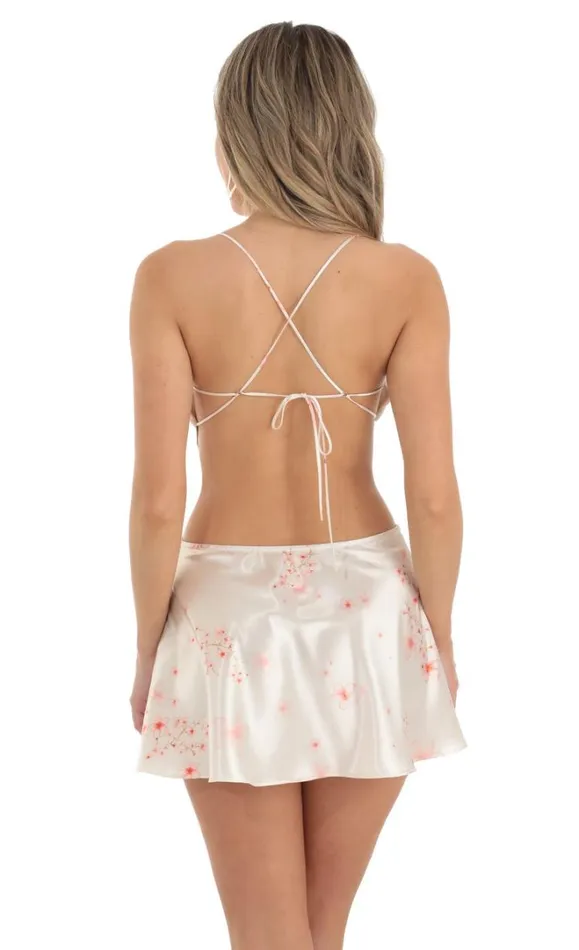 Floral Cutout Dress Cream Women LUCY IN THE SKY Mini Dresses Floral Cutout Dress Cream Women LUCY IN THE SKY Mini Dresses