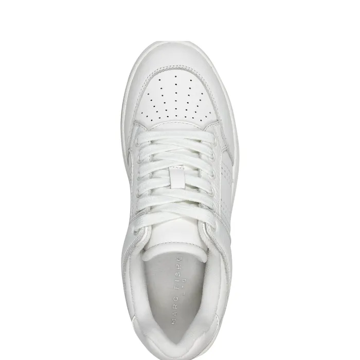 Flynnt Laceup Sneaker White Loafers and Flats Marc Fisher Women
