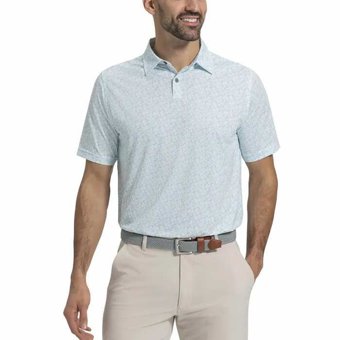 FootJoy Shirts Men Hawaiian Floral Lisle